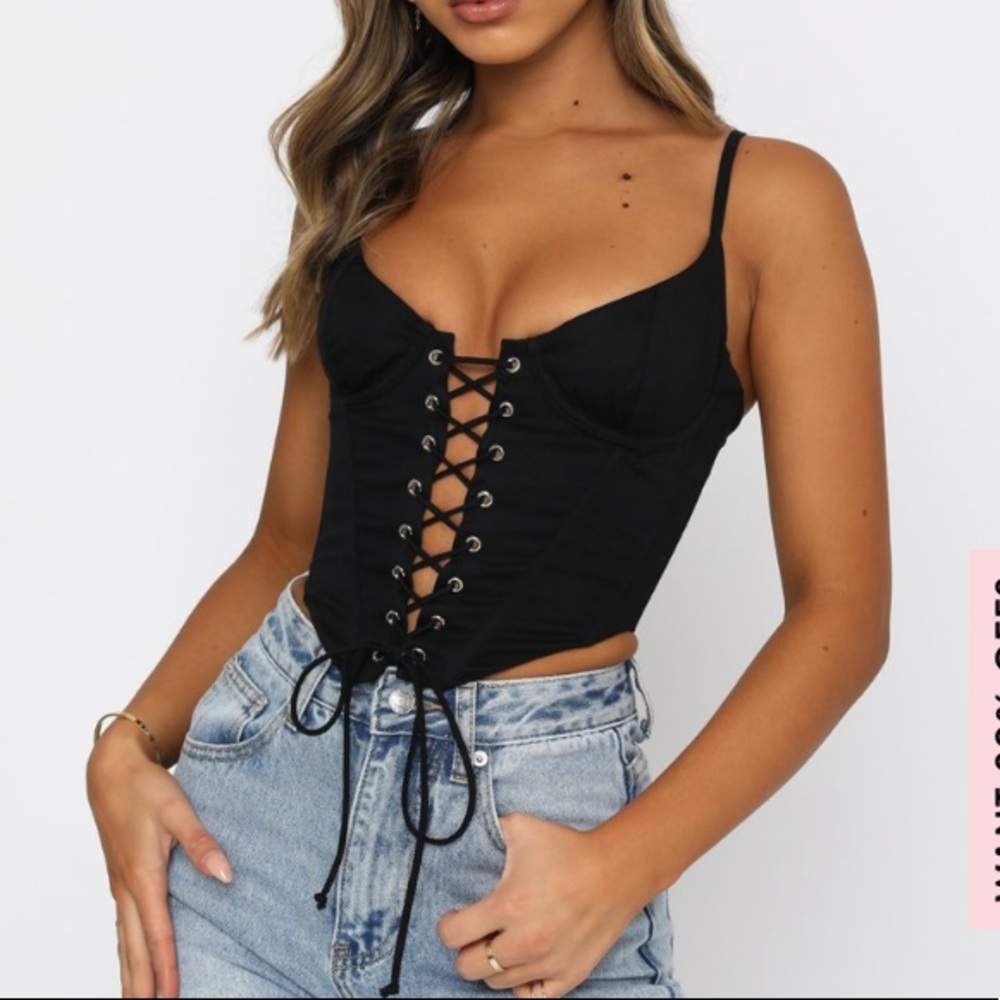 WHITE FOX Sweet Fantasy Bustier Top XS WITH TAGS
